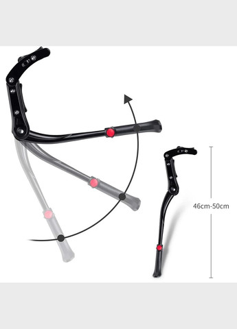 Підніжка велосипедна Myspace бічна на перо рами 24-29 з подвійним кріпленням No Brand (307289063)