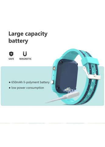 Детские умные смарт-часы LT21 с водонепроницаемым корпусом камерой GPS-трекером и видеозвонком Синий 4G Lemfo (349824324)