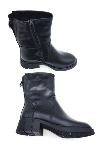 Жіночі черевики зимові чорні шкіряні FS-14-20 23 см (р) Foot Step (271828027)