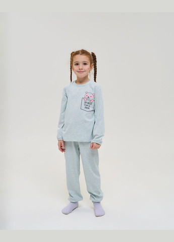 Бірюзова піжама для дівчинки зі штанами Nicoletta