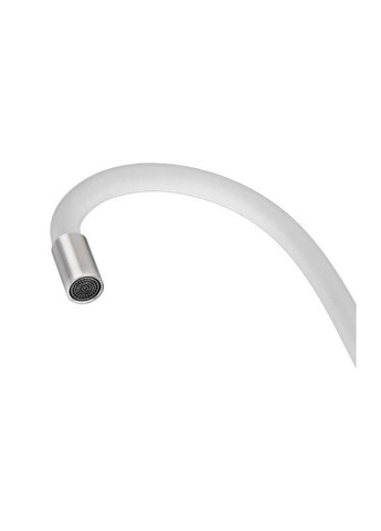 Смеситель для кухни SUS-011 REFL.WHITE с силиконовым изливом, из нержавеющей стали (CH6562) Armata (325478029)