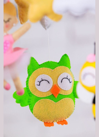 Дитячий мобіль на ліжечко для немовлят WooolyWool «Балеринка» No Brand (342757841)