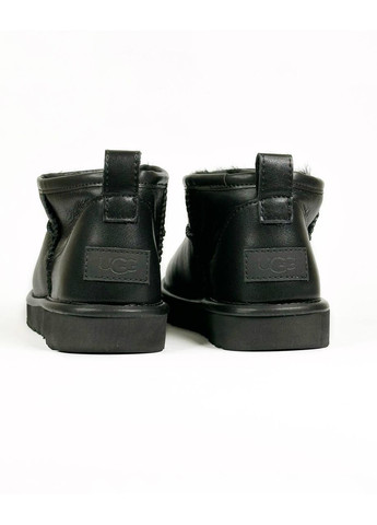 Угі Жіночі UGG Ultra Mini Black (Шкіра) (366196835)