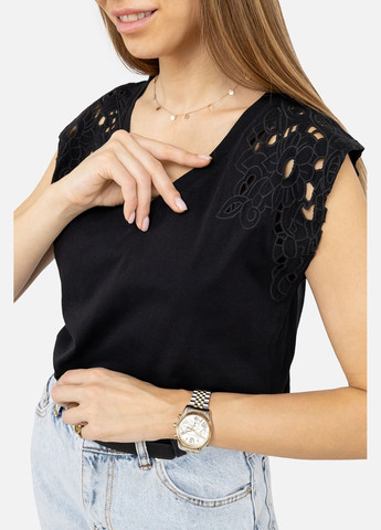 Жіноча майка колір чорний ЦБ-00245758 Karol — 282969542