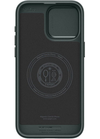 Чехол-накладка Optik Armor MagFit для iPhone 15 Pro Abyss Green (ACS06739) Spigen (370621454)