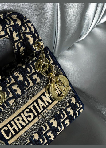 Жіноча сумка Крістіан Діор Lady small синій класика No Brand (322415457)