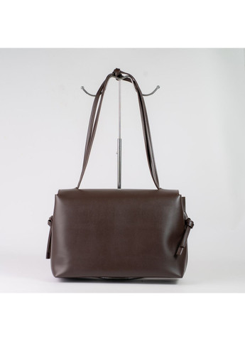 Женская сумка стильная из гладкой экокожи с подкладкой большая длинные ручки на клапане JUGO XENIA 34-25 (353849296)