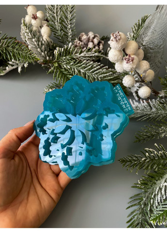 Молд Сніжинка 6 для новорічних іграшок на ялинку силіконова форма для епоксидної смоли No Brand (370566913)