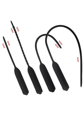 Силіконовий уретра-катетер з вібрацією (10 режимів) 110*6 мм We Love (284279383)