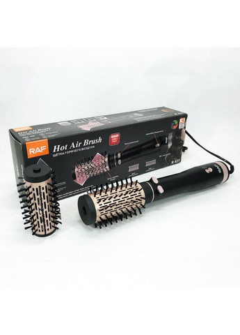 Фен браш стайлер с вращающейся насадкой RAF R.421 электрическая расческа Gemei (351485967)