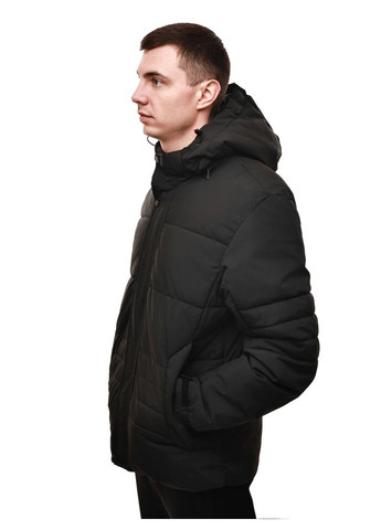 Чорна зимня куртка зимова чоловіча No Brand