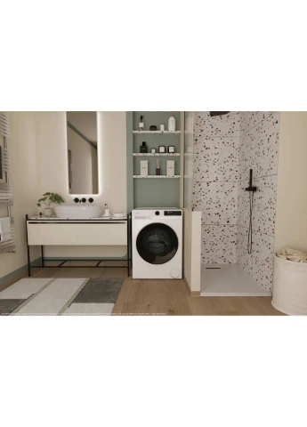 Прально-сушильна машина ProWash&Dry 300 фронтальна, 9(6)кг, 1400, A, 54.8см, дисплей, пара, інвертор, люк чорний, Candy (387420870)