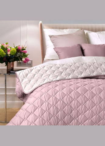 Двустороннее покрывало на кровать с микрофибры пудра/светло-серый Стиль Cube 8-32405*005 IDEIA (323651031)