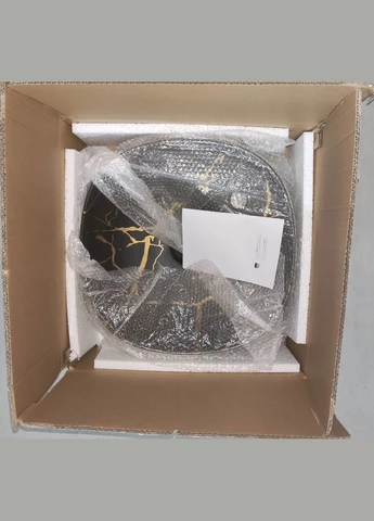 Раковина накладна PREMIUM WAVE‑0201 MARBLE, квадратна, санфарфор, колір Mixxus (399025335)