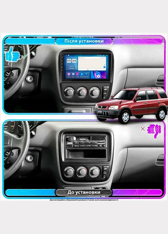 Штатная магнитола для Honda CR-V I 1995-1999 экран 9" 4/64Gb CarPlay 4G Wi-Fi GPS Prime 1шт Lesko (336198505)