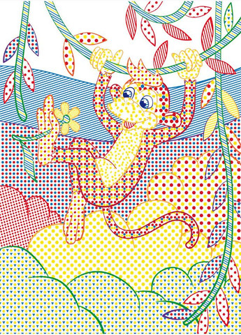 Большие водяные раскраски с цветным контуром. Дикие животные Кристал Бук (316083975)