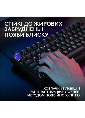 Клавіатура G316 X 98 Gaming Keyboard UKR USB Tactile Black (920-014205) Logitech (399515479)