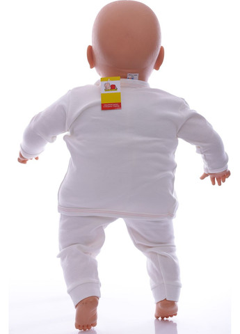 Рожевий демісезонний костюм для новонародженої дівчинки трикотажний млин білий 62 см (37705) BABYKROHA