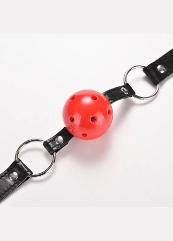 Кляп в рот БДСМ с пластиковым черным шариком No Brand (316426945)