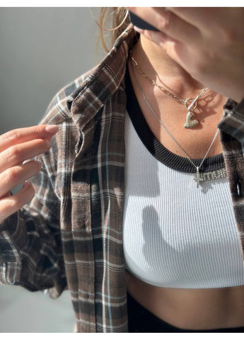 Фланелева сорочка у клітинку ЗАМІРИ В ОПИСІ ! GD/GL Модний простір (366439008)