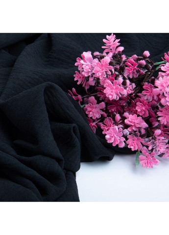 Ткань плательная Амира 150 см 180 г/м2 для одежды, платьев, костюмов, юбок черная IDEIA (349809063)