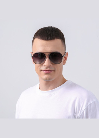 Солнцезащитные очки с поляризацией Авиаторы мужские 472-112 LuckyLOOK 472-112M (329996423)
