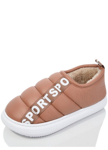 Коричневые комнатные тапочки m2912-1 LuckLine