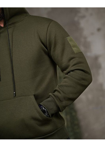 Тактичне чоловіче худі на флісі Valhalla олива No Brand (363222666)