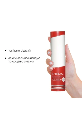 Лубрикант стандартної консистенції Hole Lotion Real (170 мл) на водній основі, універсальний Tenga (298573474)