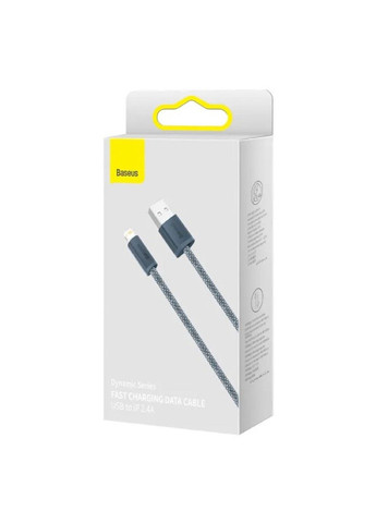 Кабель Dynamic Series Fast Charging Data Cable USB to iP 2.4A 2m Slate Gray Baseus (371363226)