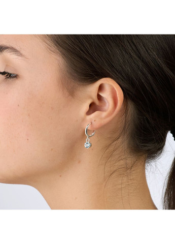 Серьги серебряные с подвесками Цефеида Голубой Топаз 925 Zirkon Skifska Etnika (364202769)