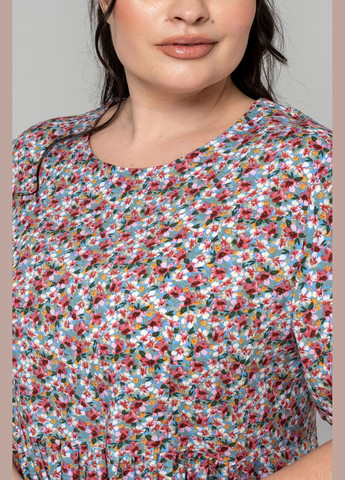 Червона жіноча літня сукня з відрізним ліфомта втачним рукавом на манжеті all posa (ap101221p) A'll Posa