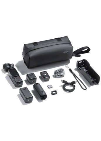 Сумка клатч на запястье мужская текстильная для камеры маленькая Черный 38132 Ulanzi (355245262)