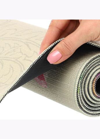 Килимок для йоги лляний каучуковий Бежевий FI-7157-7 Record (342106535)