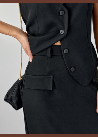 Костюм 14609 черный ISSA PLUS (301036536)