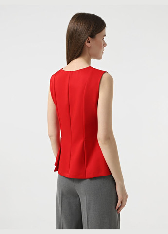 Червона блуза з баскою ZUBRYTSKAYA