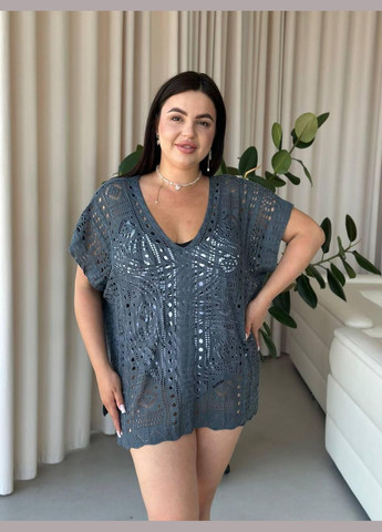 Жіноча пляжна туніка-сукня 669/1 No Brand oversize (298289652)