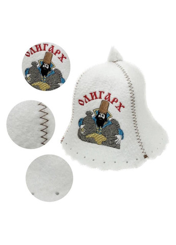 Шапка для лазні та сауни з поліестеру Олігарх (мужик) No Brand (371276086)