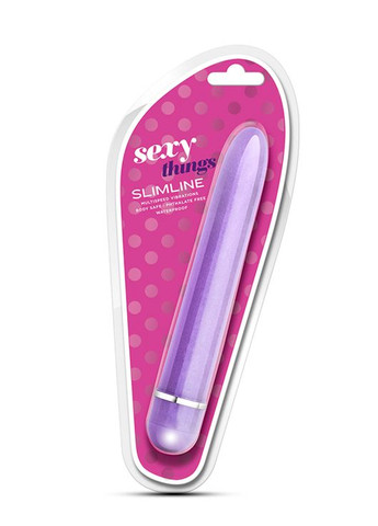 Классический вибромассажер SEXY THINGS SLIMLINE VIBE PURPLE, Фиолетовый Blush (297396907)