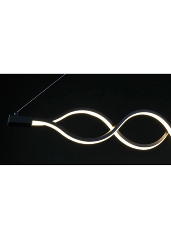 Люстра светодиодная подвесная LED светильник для квартиры на потолок лэд 27439 Черный 30-110х6х102 см. Sunnysky (335975784)