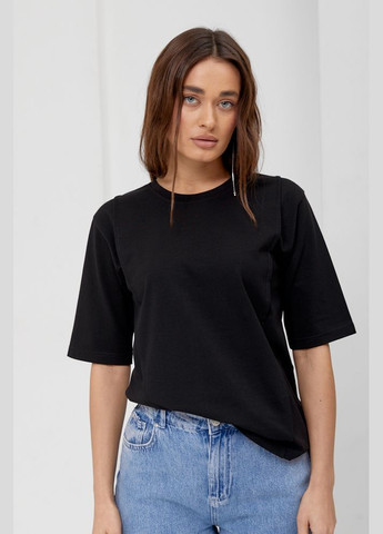 Чорна літня жіноча футболка Arjen