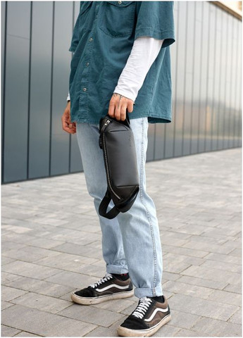 Сумка на пояс бананка Holster MSH черная с перфорацией (R-87113001m-VS) Sambag (302450125)