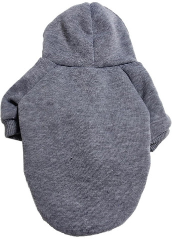 Худі для собак та котів Grey сіре A: 37 см B: 43 см C: 29 см X-7055 Ecotoys (276059604)