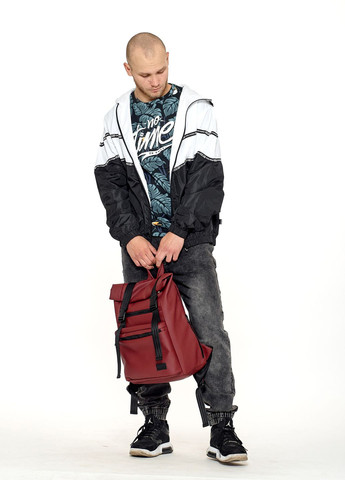 Чоловічий рюкзак ролл RollTop Zard бордо Sambag (324801488)