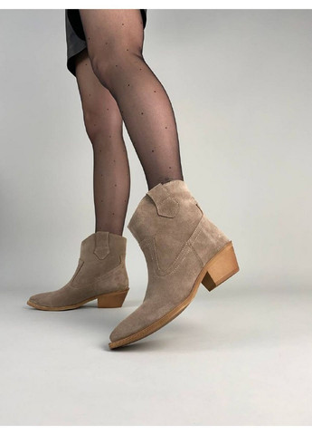 Осенние замшевые женские ботинки VZUTIK из натуральной замши