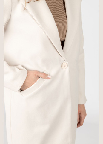 Молочне демісезонне Жіноче пальто колір молочний ЦБ-00234515 MADAME CIX