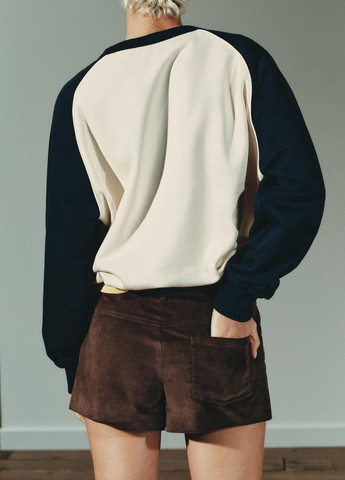 Комбінований світшот Zara напис (367107522)