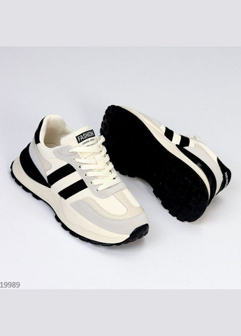 Демисезонные женские кроссовки эко-кожа, кроссовки SWIN SHOES Perky серо-бежевые демисезоны (300372328)