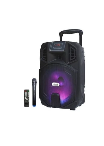 Портативная акустическая система Q12BK чемодан 60Вт 12 дюймов, USB, SD, FM радио, Bluetooth, 1 радиомикрофон, ДУ XPRO (393251777)