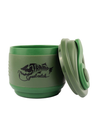 Кружка складная силиконовая с крышкой 350мл UTRC-082, Зеленый Tramp (366448498)